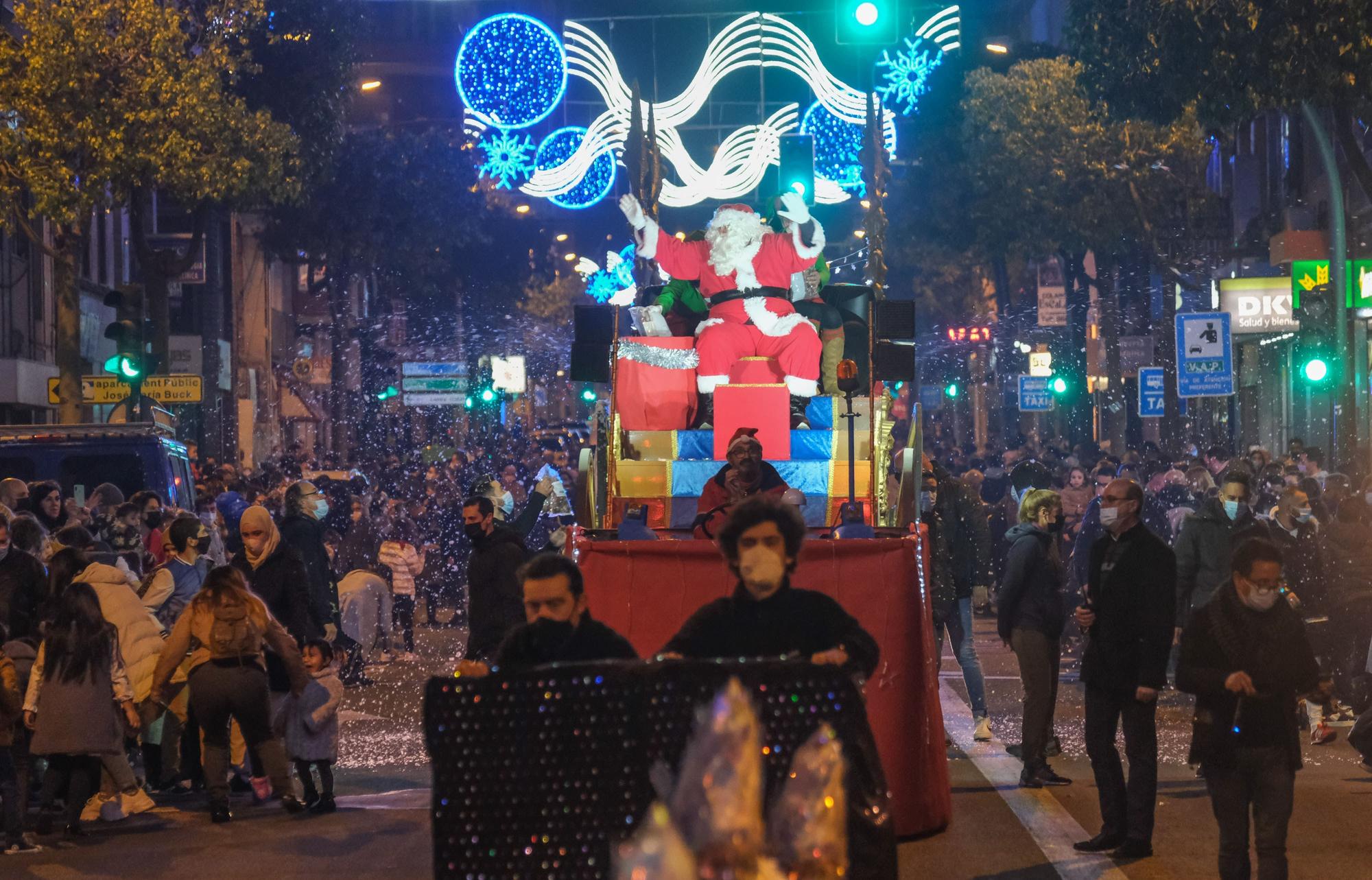 Cabalgata de Papá Noel en Elche