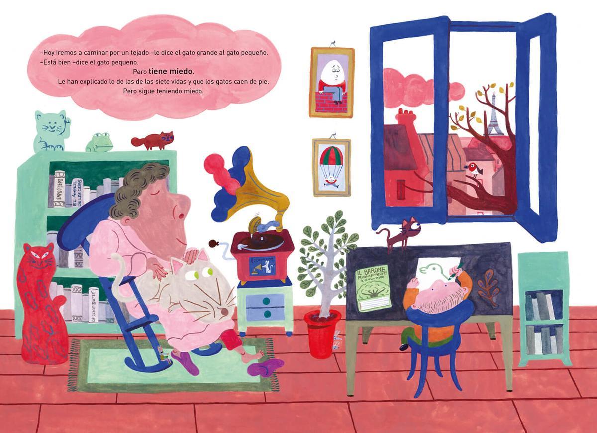 Páginas interiores del libro 'El idioma de los animales', de María José Ferrada y Miguel Pang.