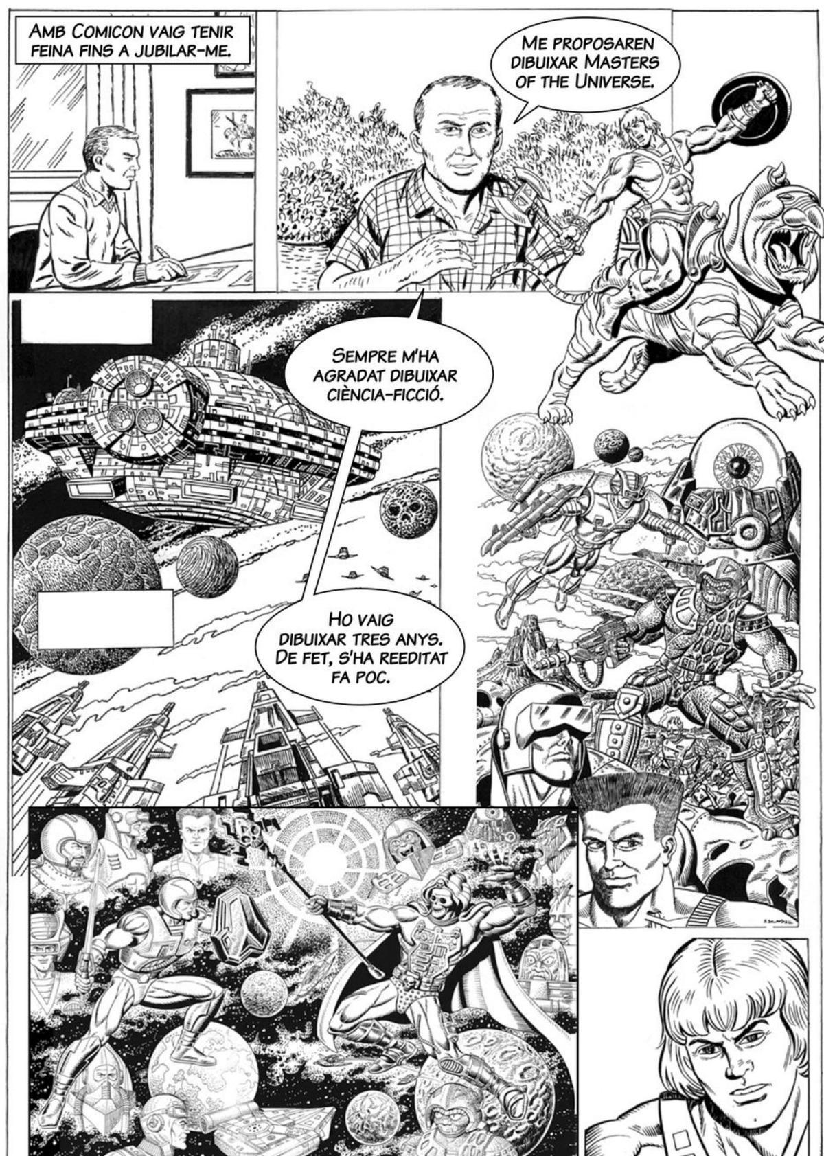 Una de las páginas del cómic de Joan Escandell y Joan Miquel Morey. |