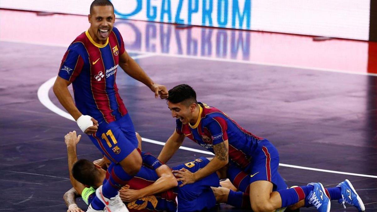 El Barça de fútbol sala conquistó la tercera Champions de la sección