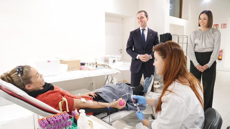 Jornada solidaria de donación de sangre en el centro de la Misericòrdia