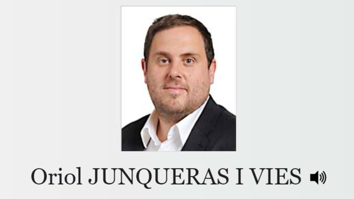 Junqueras, Puigdemont y Comín ya tienen perfil propio en la web de la Eurocámara
