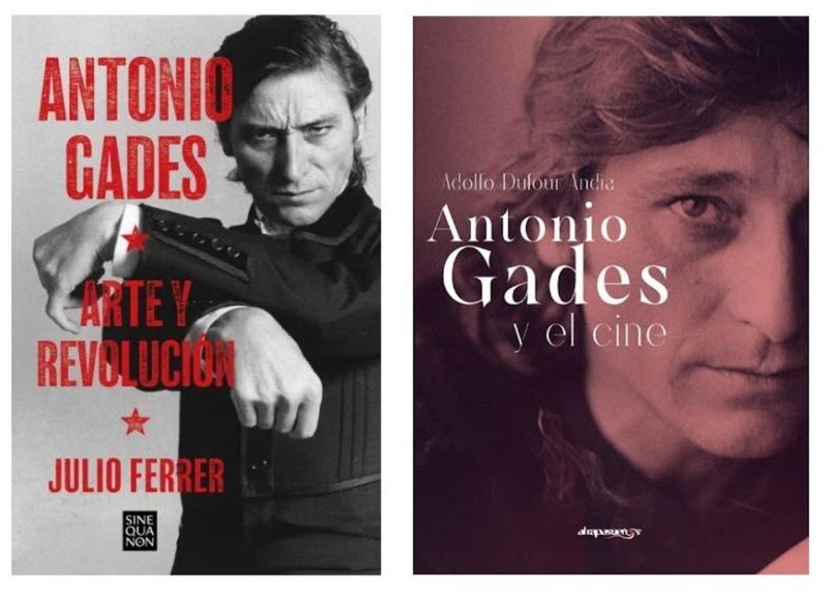 Las portadas de los dos libros más recientes escritos sobre Antonio Gades.