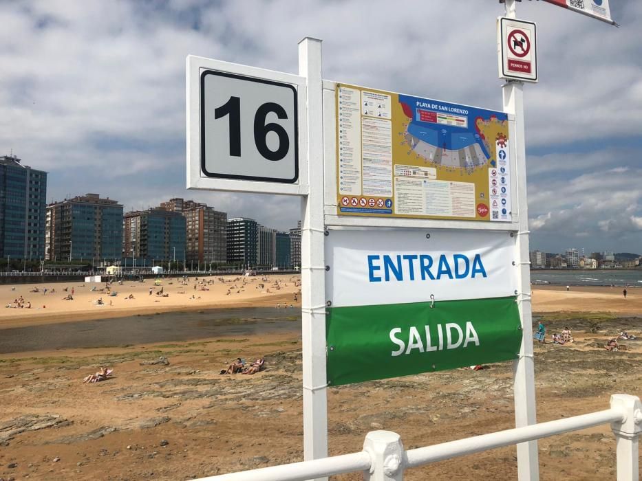 Sábado de playa en Asturias: camino de aforo lleno