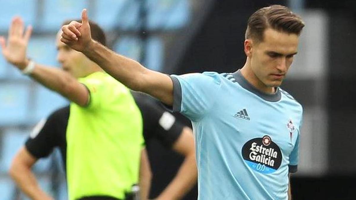 Denis Suárez, en un partido del Celta.