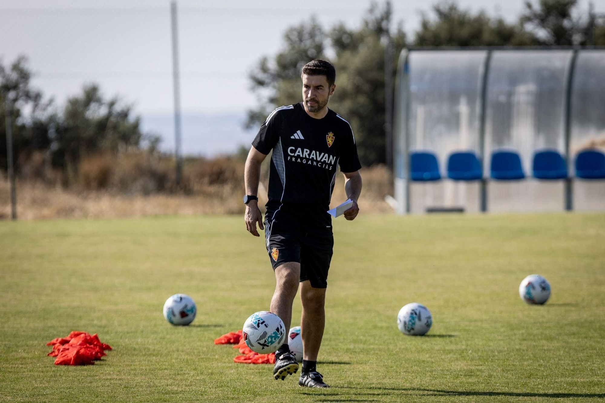 En imágenes | Pretemporada del Real Zaragoza en Los Ángeles de San Rafael: Fernando López se incorpora al stage