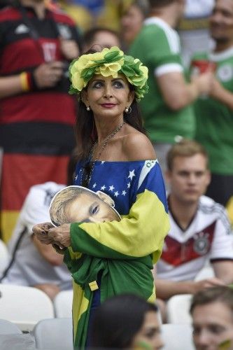 Las aficiones del Brasil - Alemania