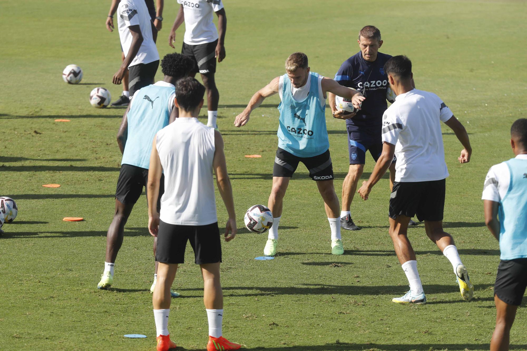 Entrenamiento previo a la segunda jornada de Laliga frente al Athletic de Bilbao