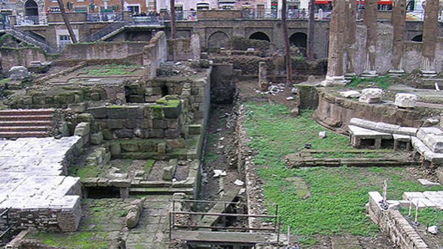 Fondo de la Curia de Pompeyo de Roma.