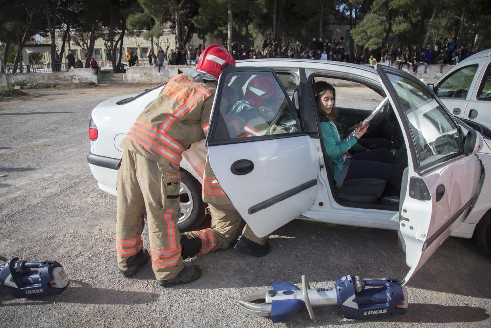 Simulacro de la Escuela de Enfermería de Castelló