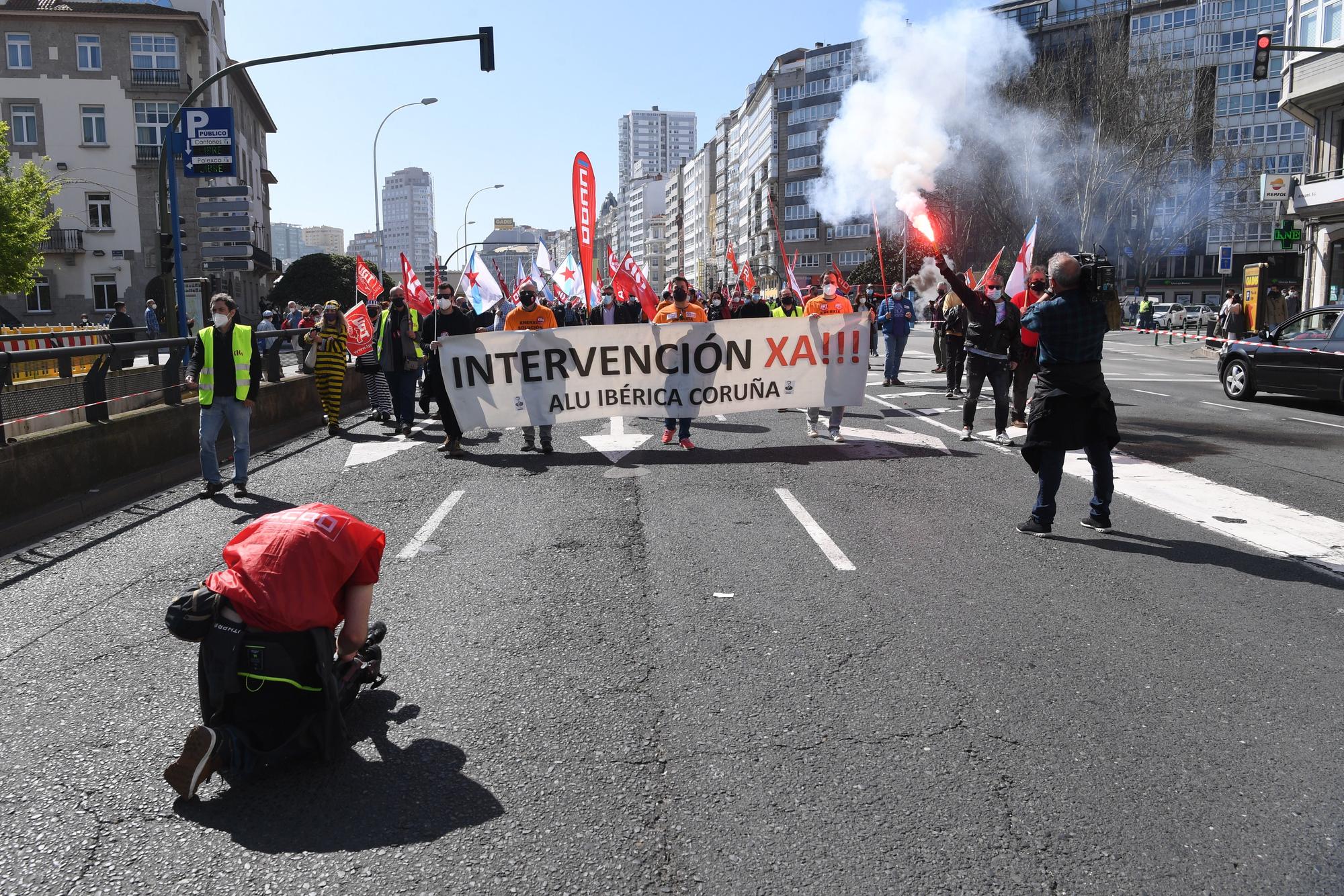 Marcha en A Coruña por Alu Ibérica