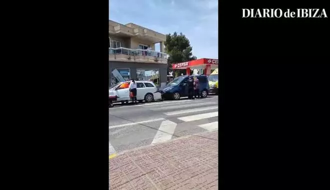 Vídeo: Accidente en un paso de cebra de Sant Antoni
