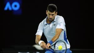 Djokovic, en un partido en Melbourne