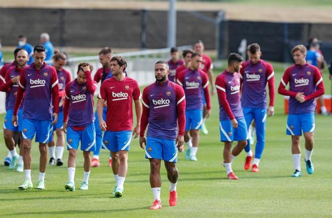 Las mejores imágenes del entrenamiento de hoy del Barça en Alemania