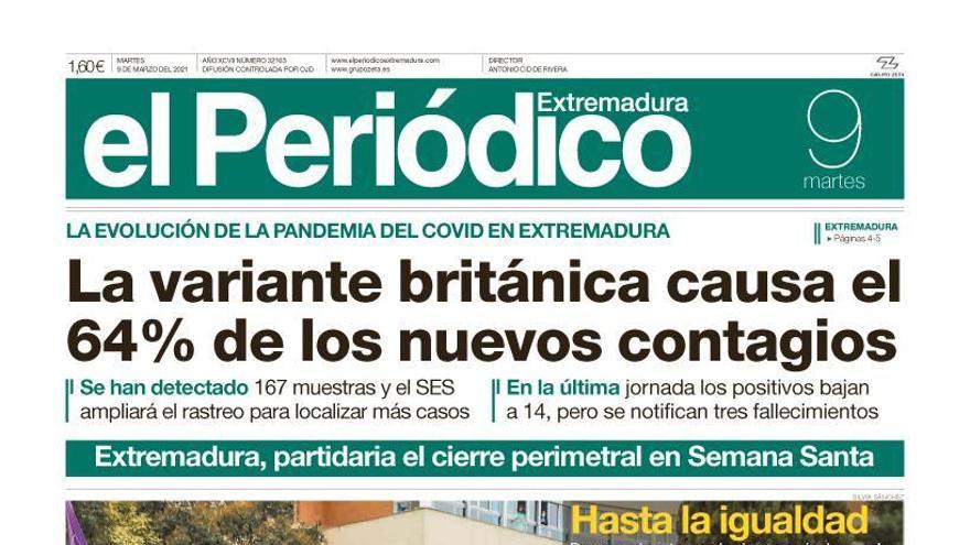 Consulta la portada correspondiente al día 9 de marzo del 2021