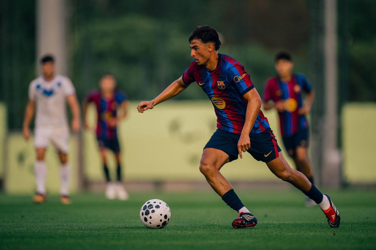 Pretemporada Barça Europa. guille fernandez. barça . europa. pretemporada 2026/2027 . partidos . barça . europa. accion solo. ciudad deportiva joan gamper