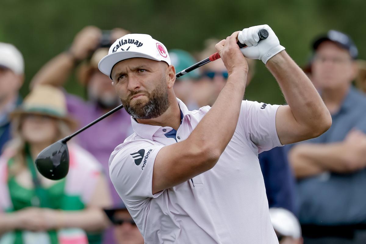Jon Rahm, durante su participación en el último Masters de Augusta.