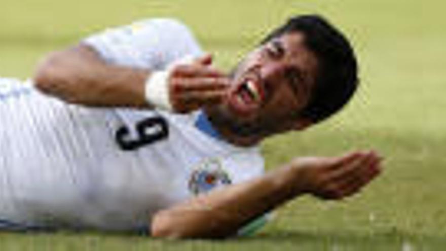 Luis Suarez tras morder a Giorgio Chiellini