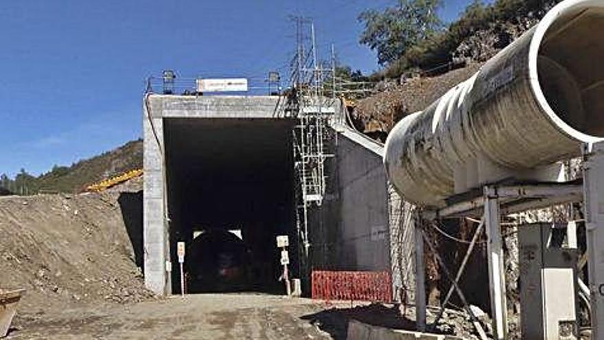 Obras del AVE en la provincia de Ourense.