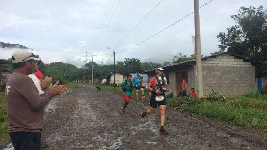 Vicente Juan durante la carrera