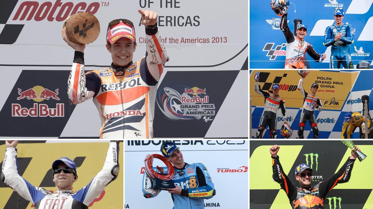 Seis 'rookies' han ganado carreras desde 2002, inicio de la era MotoGP