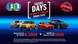Sólo hasta mañana sábado 24, últimas 15 unidades en Suzuki Fedeauto a precios únicos