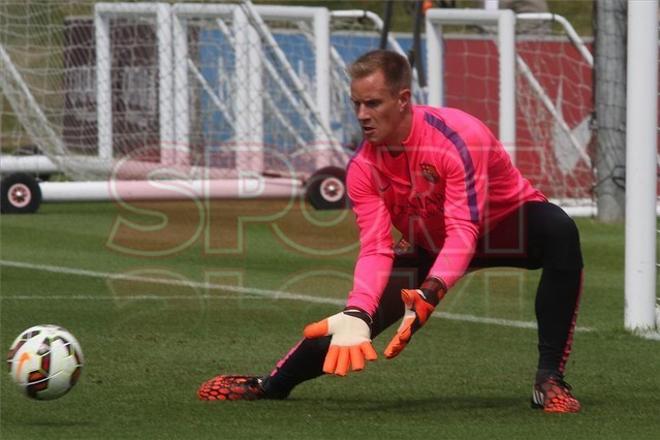 Imágenes del entrenamiento del Barça