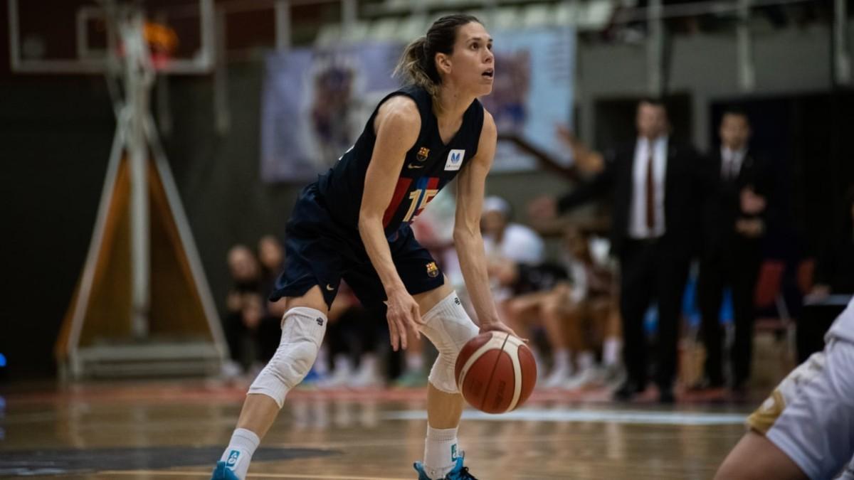 Anna Cruz, en una acción del partido