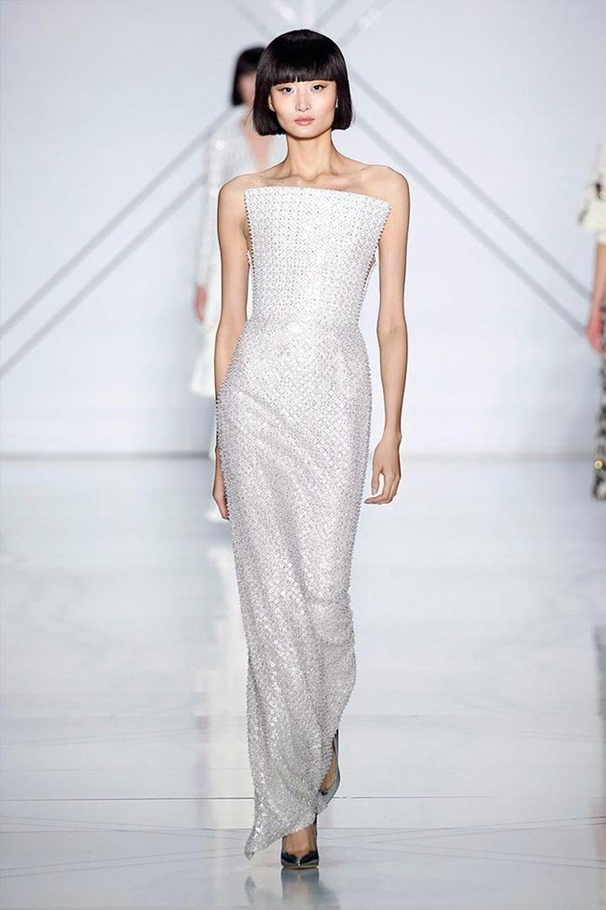 Vestido de novia de Ralph & Russo para Meghan Markle: geométrico