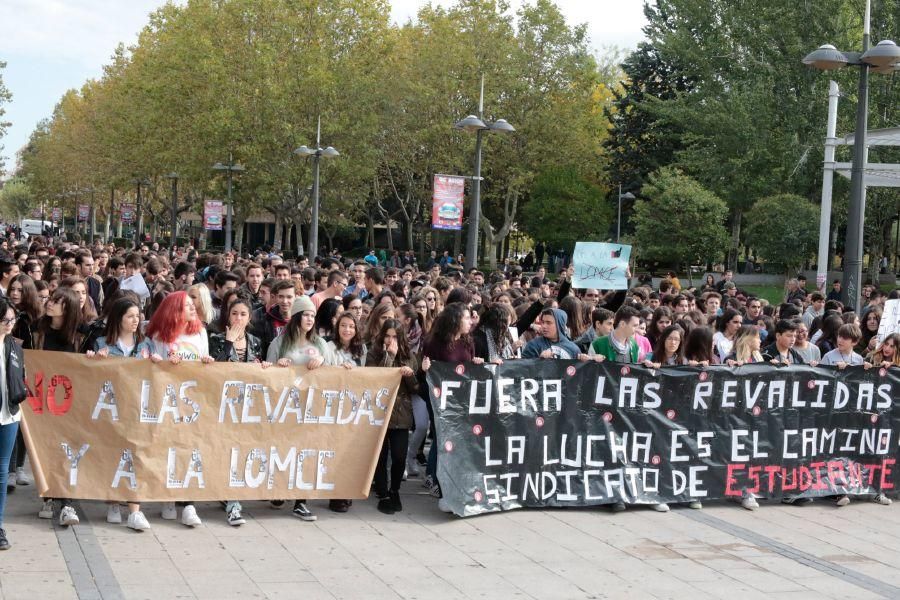 Manifestación contra la LOMCE en Zamora