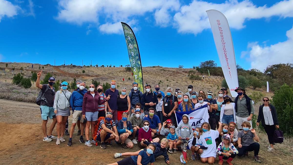 Foresta y la Regata ARC plantan 384 árboles en las cumbres de Gran Canaria.