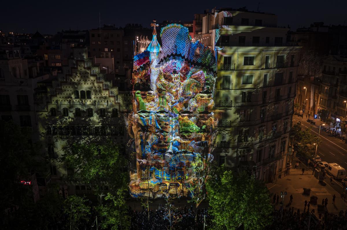 El espectacular mappin de la Casa Batlló