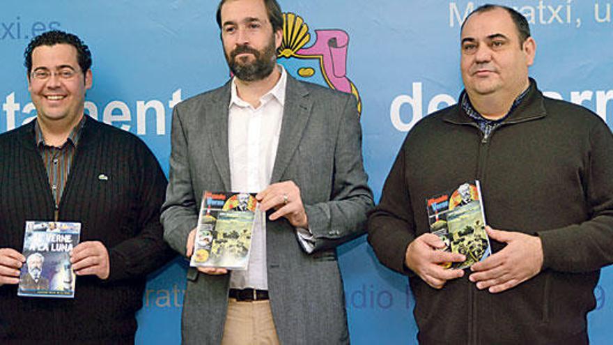 Oliver, Moragues y Ferrà, ayer en Marratxí.