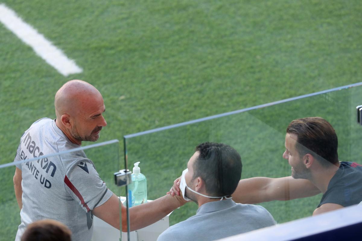 Entrenamiento en el Ciutat antes del encuentro frente al Rayo