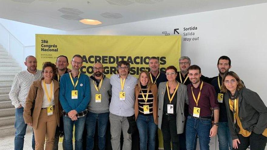 La representació de polítics d&#039;ERC de l&#039;Alt Empordà al Congrés.