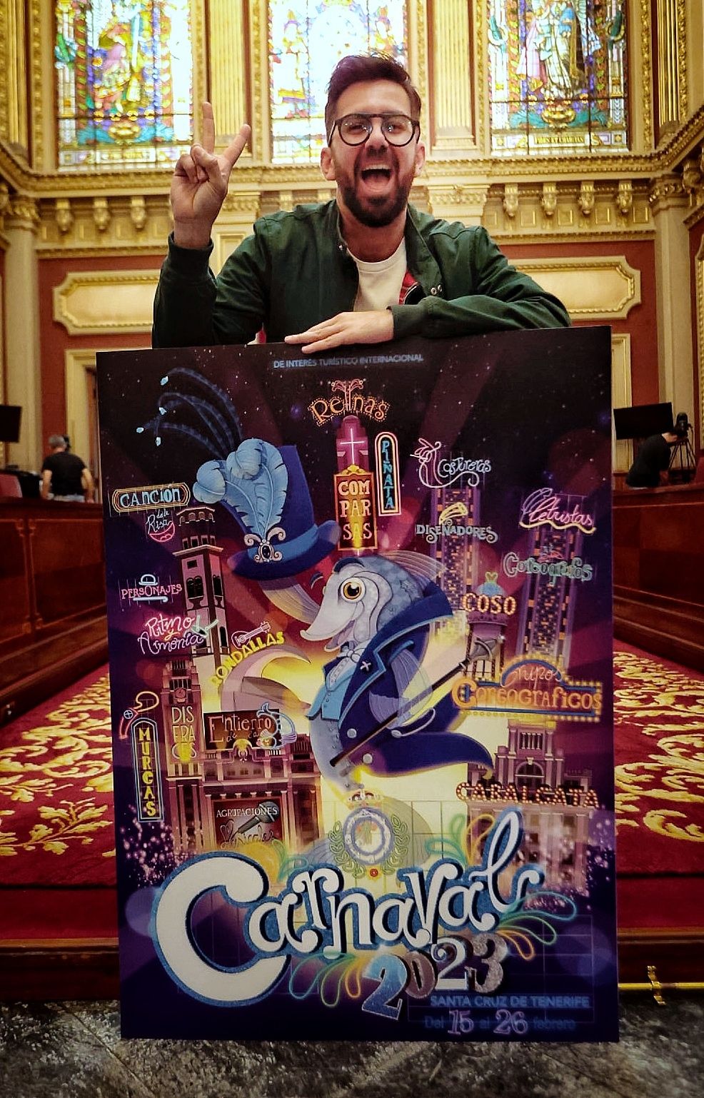 Presentación del cartel del Carnaval de Santa Cruz de Tenerife 2023