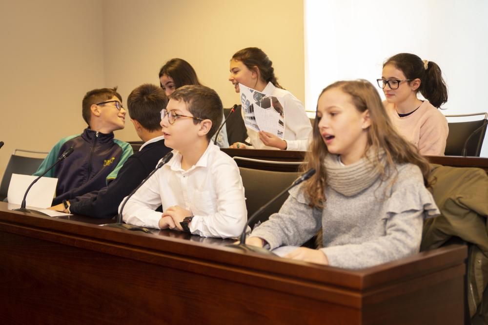 Estudiantes de Sada piden retrasar el encendido navideño para ahorrar energía.