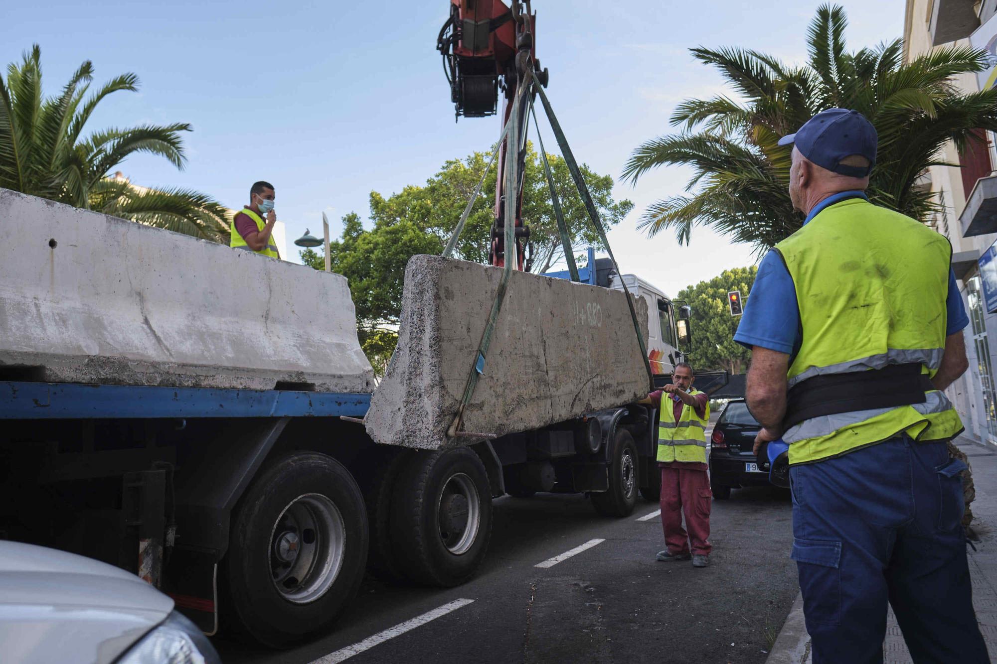 Retirada de las terrazas exprés en Santa Cruz