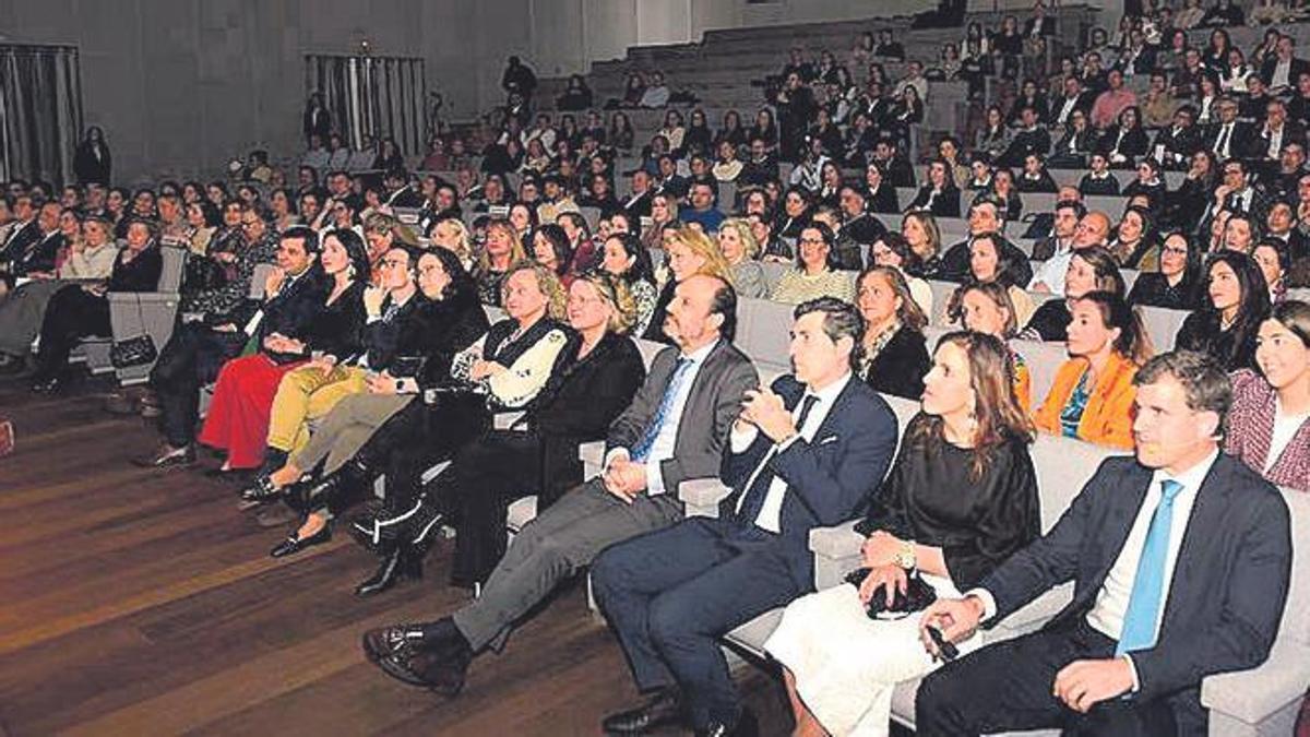 Asistentes, este viernes, al acto del Montespiño.