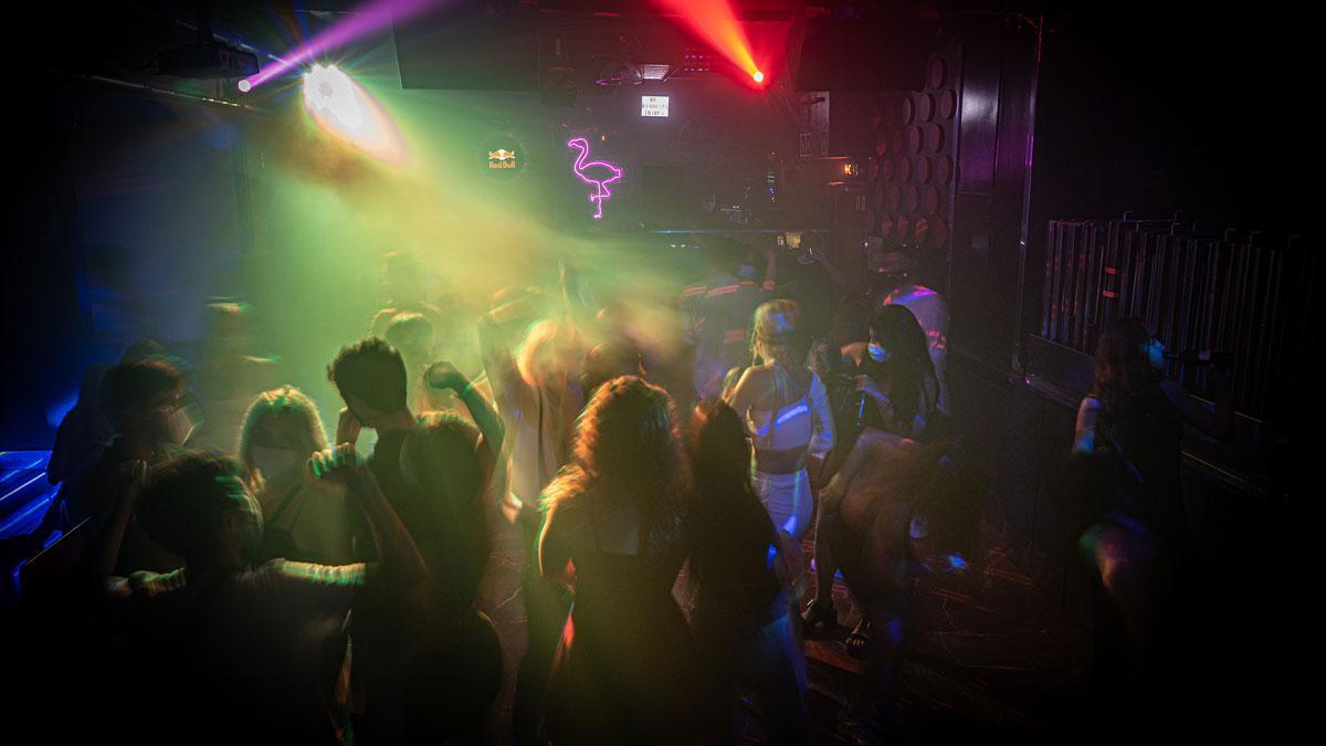 Interior de la discoteca Jamboree, en Barcelona.