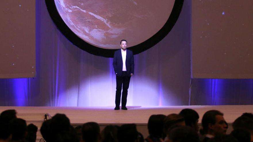 Elon Musk va ser ahir l&#039;estrella del Congrés Internacional d&#039;Astronàutica.