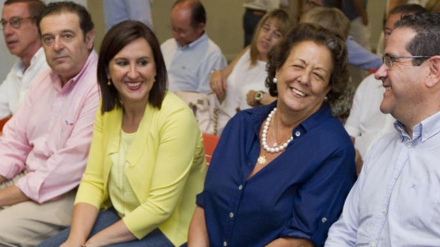 Gerardo Camps y Rita Barberá en el comité ejecutivo del partido el pasado verano.
