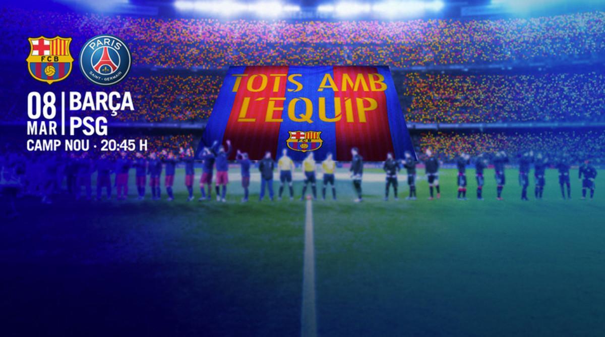 El Barça recibe al PSG en el Camp Nou