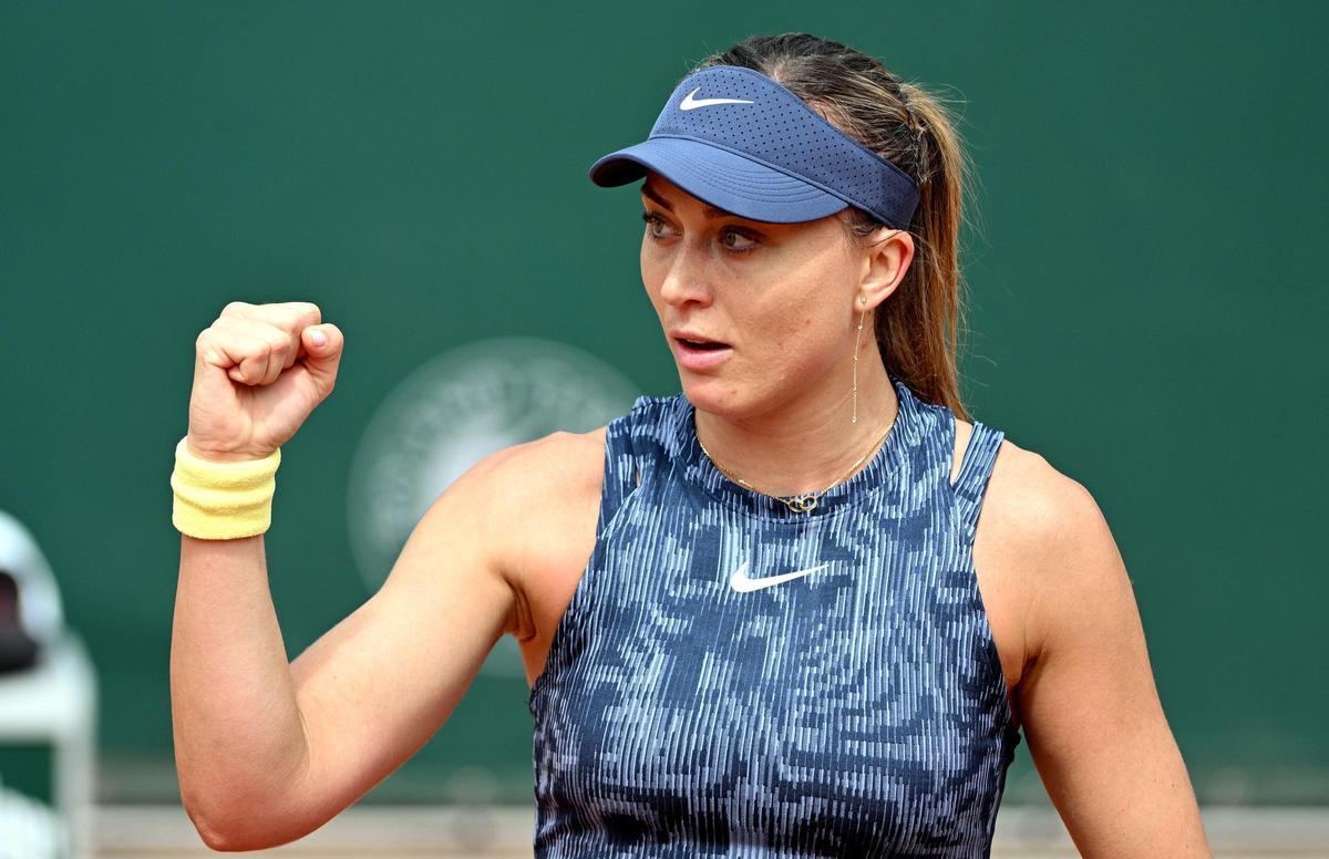 Paula Badosa, durante su partido ante Yulia Putinseva