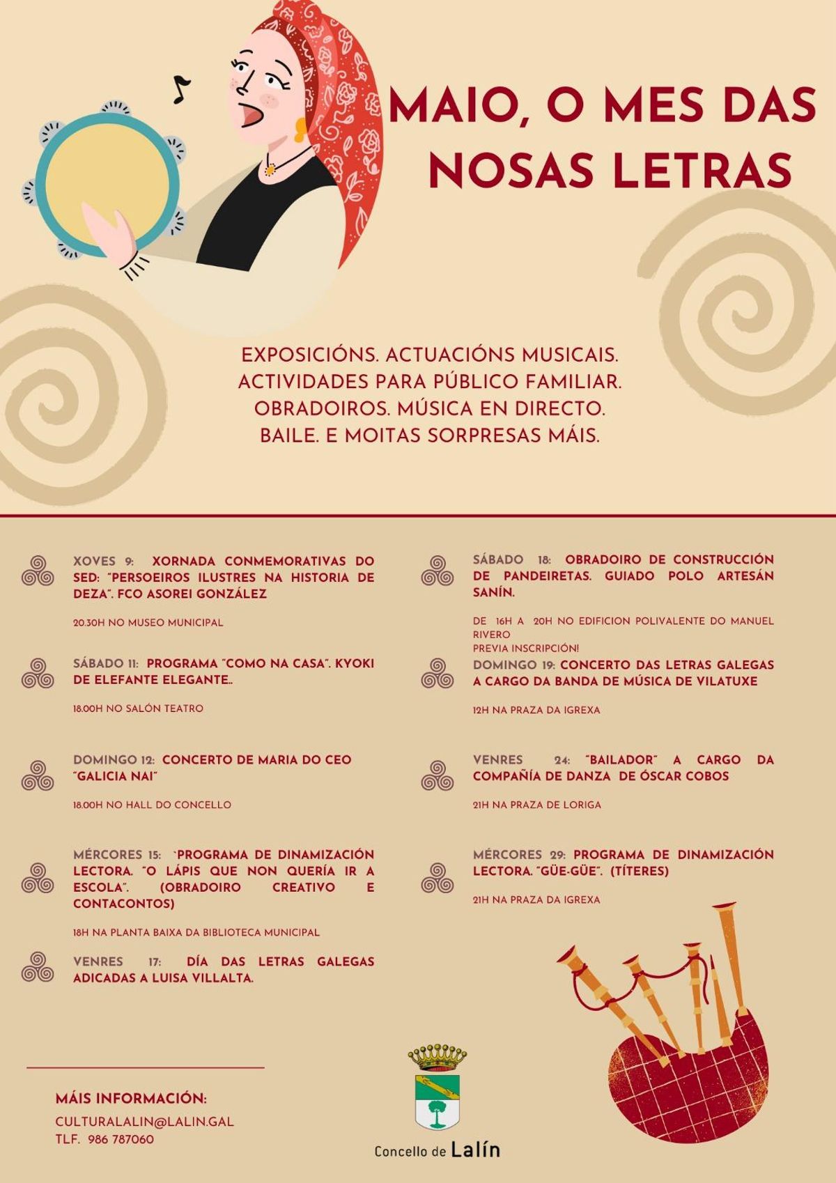 Concello de Lalín de "Maio, o Mes das Nosas Letras"