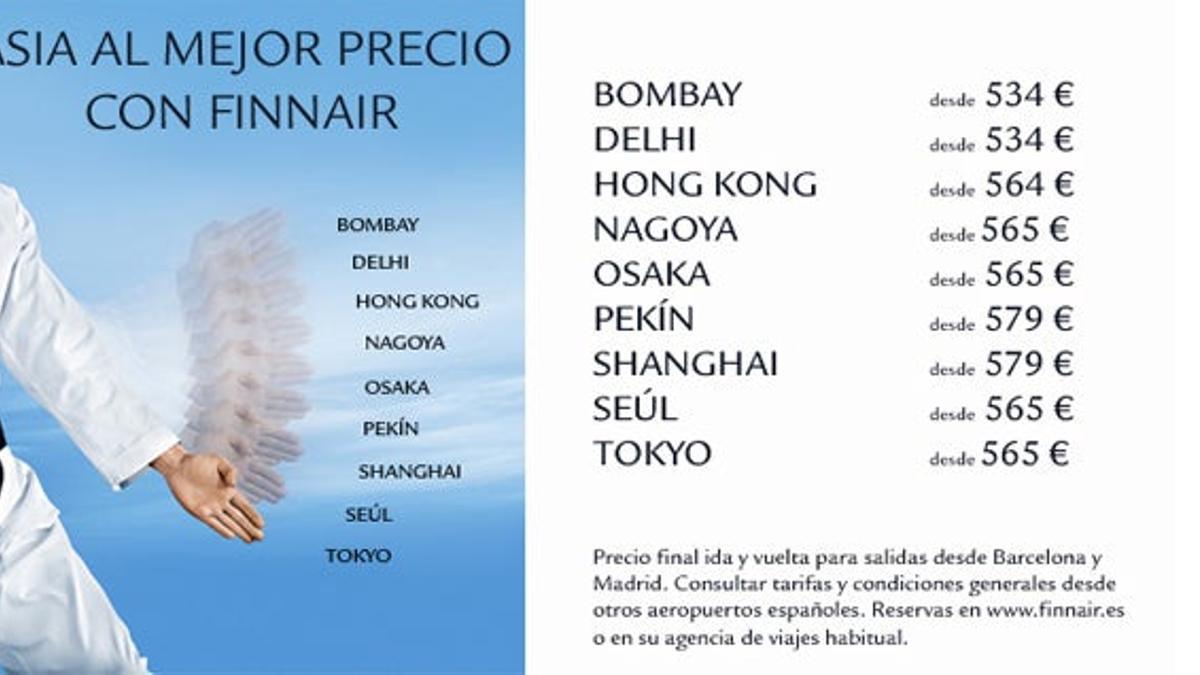 Vuelos a Asia con Finnair desde 534 euros