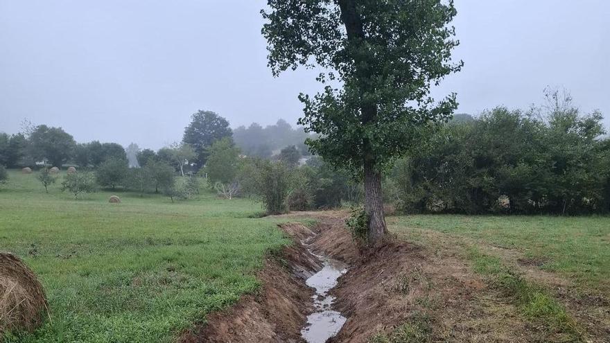 La Granda gana seguridad ante las lluvias tras el acondicionamiento de la riega de Cuencu