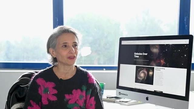 Montserrat Villar, descendiente de Venialbo, en el Centro de Astrobiología.