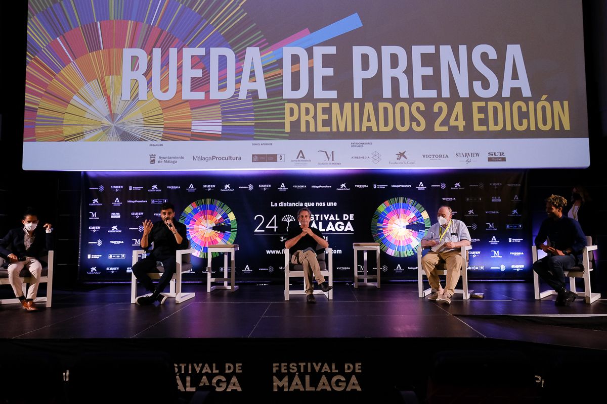 Las imágenes de la rueda de prensa de los ganadores del Festival de Málaga 2021