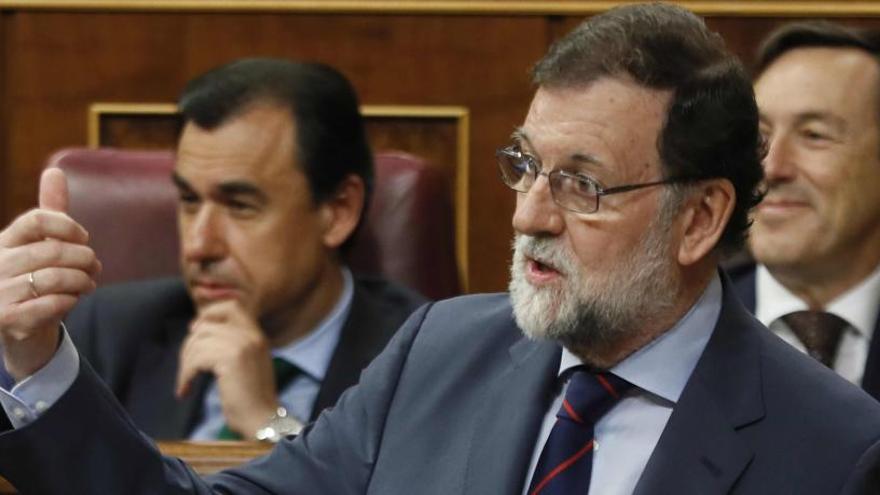 Rajoy, en la sesión del Congreso este miércoles.